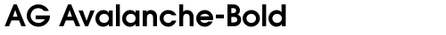 AG Avalanche-Bold Bold free truetype font