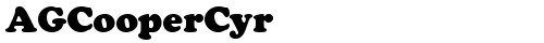AGCooperCyr Roman truetype шрифт