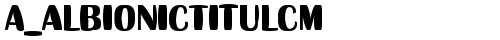 a_AlbionicTitulCm Regular truetype font