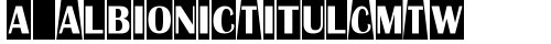 a_AlbionicTitulCmTw Regular truetype font