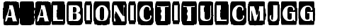 a_AlbionicTitulCmJgg Regular truetype font