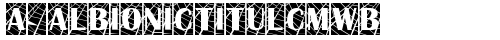 a_AlbionicTitulCmWb Regular truetype шрифт