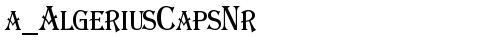 a_AlgeriusCapsNr Regular font TrueType