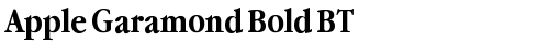 Apple Garamond Bold BT Garamond Bold B free truetype font