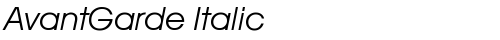 AvantGarde Italic Book Oblique la police truetype gratuit