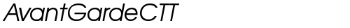 AvantGardeCTT Italic truetype fuente