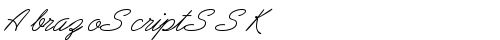 AbrazoScriptSSK Italic truetype font