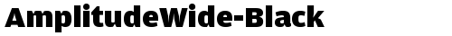 AmplitudeWide-Black Regular free truetype font