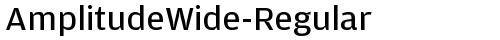 AmplitudeWide-Regular Regular truetype шрифт