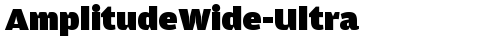 AmplitudeWide-Ultra Regular free truetype font
