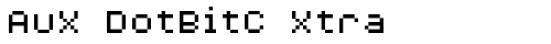 AuX DotBitC Xtra Regular TrueType-Schriftart