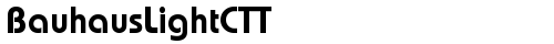 BauhausLightCTT Bold truetype шрифт