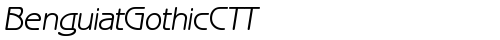 BenguiatGothicCTT Italic fonte gratuita truetype