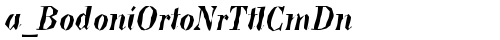 a_BodoniOrtoNrTtlCmDn Regular font TrueType