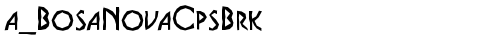 a_BosaNovaCpsBrk Regular font TrueType gratuito