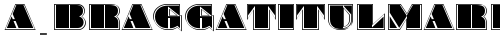 a_BraggaTitulMarDn Regular font TrueType