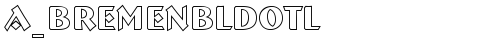 a_BremenBldOtl Regular truetype шрифт