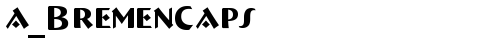 a_BremenCaps Regular free truetype font