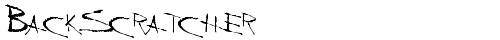 BackScratcher Regular TrueType-Schriftart