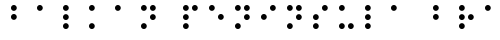 Balkan Peninsula Braille Regular truetype font