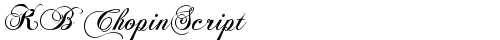 KB ChopinScript Regular truetype fuente