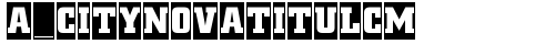 a_CityNovaTitulCm Bold font TrueType gratuito