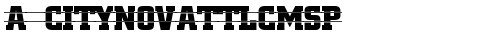 a_CityNovaTtlCmSp Regular font TrueType