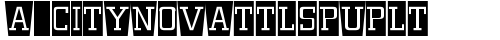 a_CityNovaTtlSpUpLt Regular truetype font