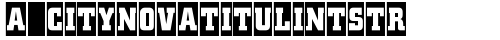 a_CityNovaTitulIntStr Regular font TrueType