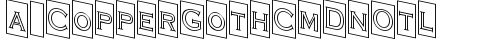a_CopperGothCmDnOtl Regular truetype font