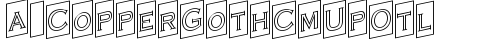 a_CopperGothCmUpOtl Regular free truetype font