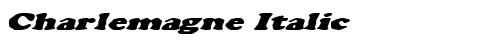 Charlemagne Italic Italic truetype fuente gratuito