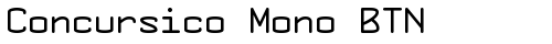Concursico Mono BTN Regular free truetype font