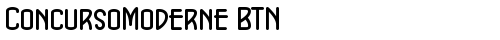 ConcursoModerne BTN Bold free truetype font