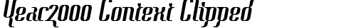 Year2000 Context Clipped Regular TrueType-Schriftart