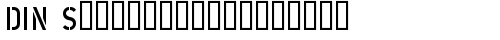 DIN Schablonierschrift Regular truetype шрифт
