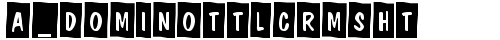 a_DomInoTtlCrmSht Regular truetype font