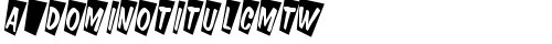 a_DomInoTitulCmTw Regular truetype шрифт