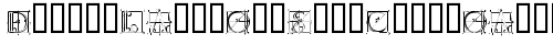 DuererLatinConstructionCapitals Regular truetype шрифт