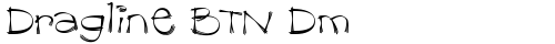 Dragline BTN Dm Regular truetype шрифт