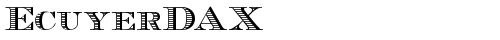 EcuyerDAX Regular truetype font