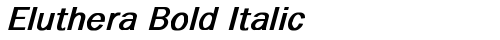 Eluthera Bold Italic Bold Italic font TrueType