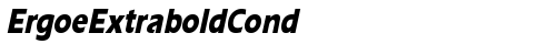 ErgoeExtraboldCond Italic truetype шрифт