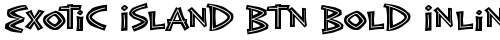 Exotic Island BTN Bold Inline Regular free truetype font