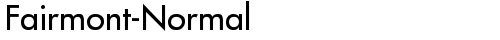 Fairmont-Normal Regular truetype шрифт