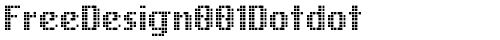 FreeDesign001Dotdot Regular truetype шрифт бесплатно