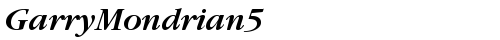 GarryMondrian5 SBldItalicSH fonte gratuita truetype