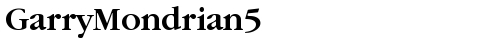 GarryMondrian5 SBldSH truetype fuente gratuito