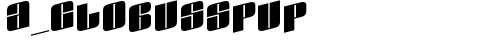 a_GlobusSpUp Regular font TrueType