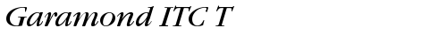 Garamond ITC T Book Italic truetype шрифт